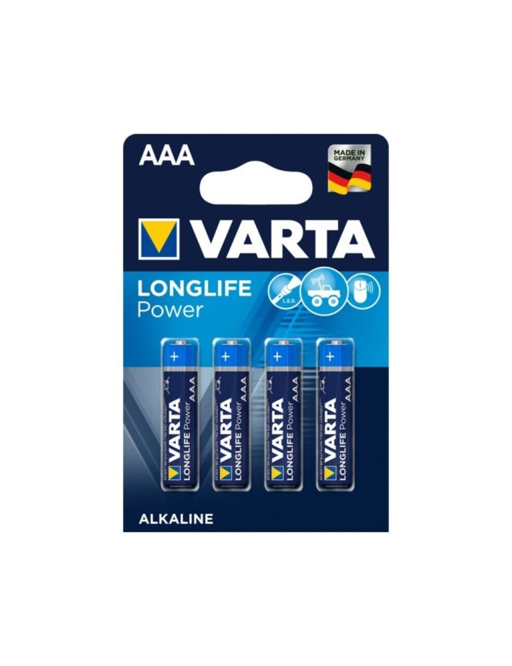 VARTA LONGLIFE POWER PILA ALCALINA AAA LR03 BLISTER*4 VARTA LONGLIFE POWER PILA ALCALINA AAA LR03 BLISTER*4