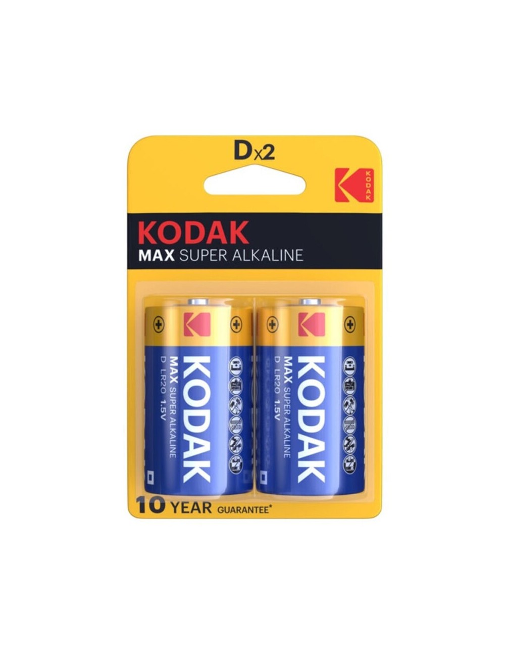 KODAK MAX PILA ALCALINA D LR20 BLISTER*2 KODAK MAX PILA ALCALINA D LR20 BLISTER*2