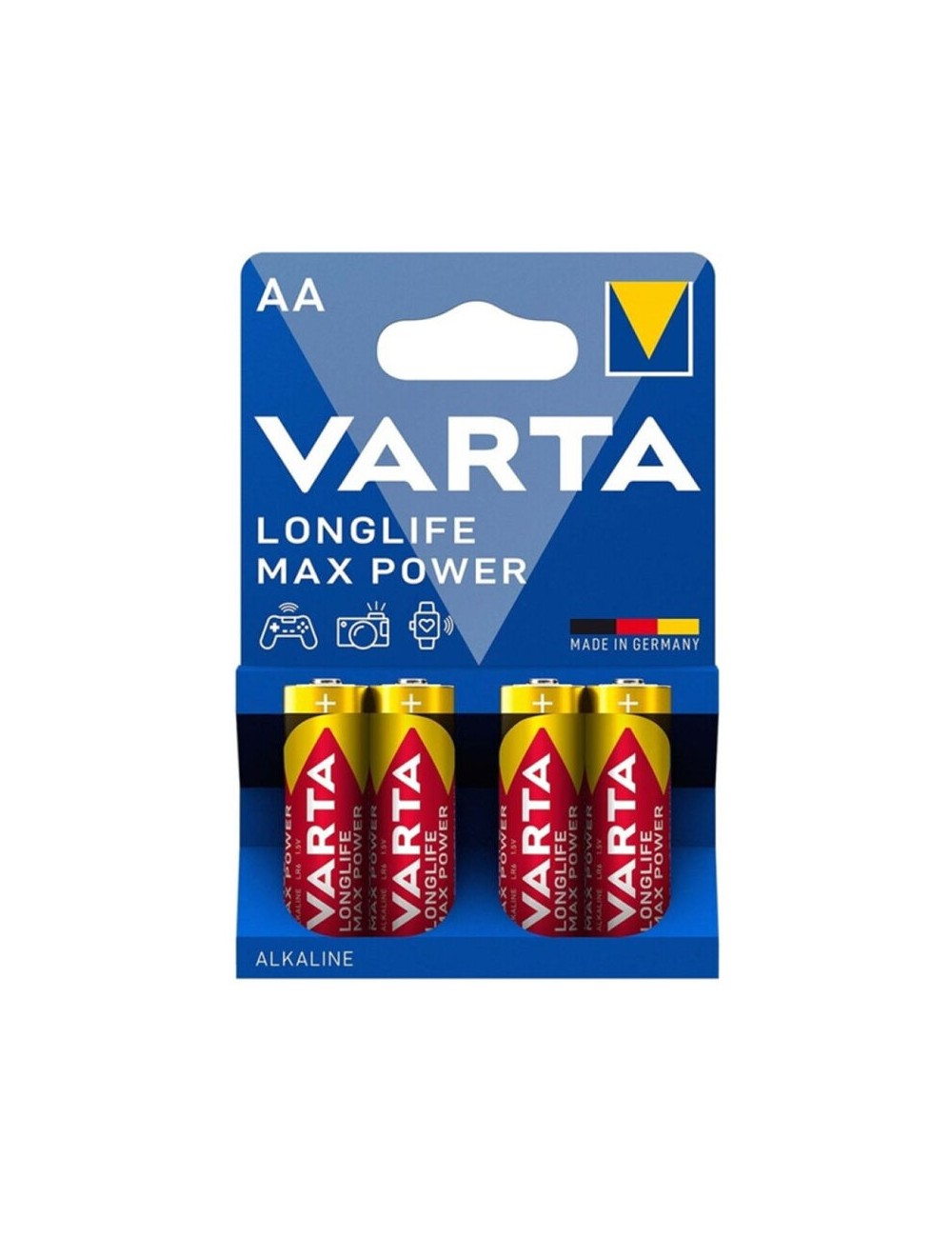 VARTA MAX POWER PILA ALCALINA AA LR6 BLISTER*4 VARTA MAX POWER PILA ALCALINA AA LR6 BLISTER*4