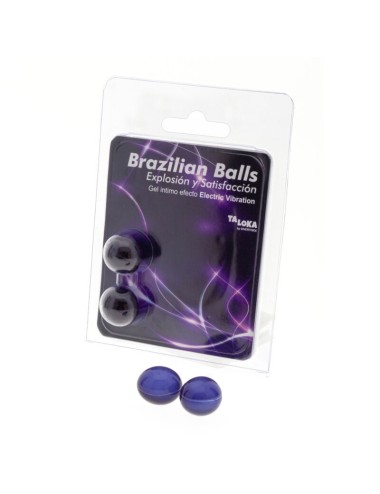 TALOKA - BRAZILIAN BALLS GEL EXCITANTE EFECTO VIBRACIÓN ELÉCTRICA 2 BOLAS