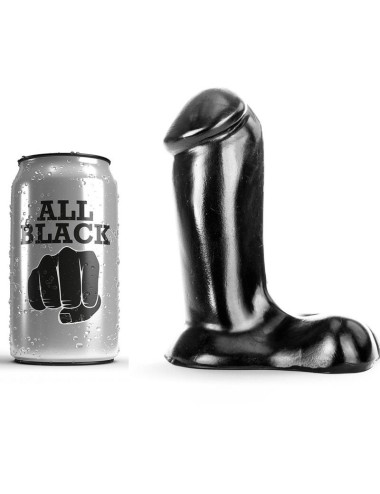 ALL BLACK DILDO REALISTICO 14 CM