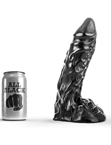 ALL BLACK DILDO 23CM