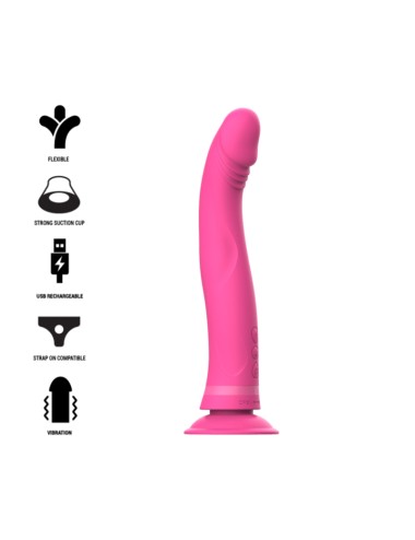 INTENSE - MICHELANGELO DILDO VIBRADOR SILICONA ROSA