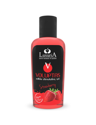 LUXURIA VOLUPTAS GEL MASAJE COMESTIBLE EFECTO CALOR - FRESA 100 ML