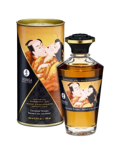 SHUNGA ACEITE MASAJE EFECTO CALOR SABOR CARAMELO 100 ML