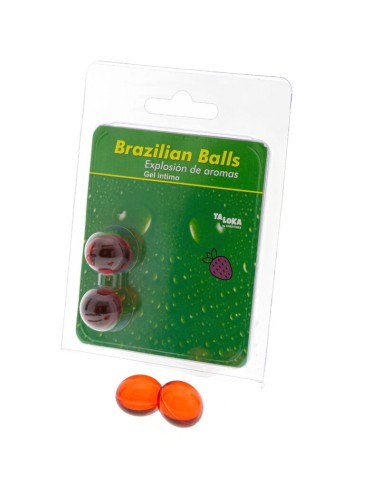 TALOKA - BRAZILIAN BALLS GEL ÍNTIMO FRESA 2 BOLAS