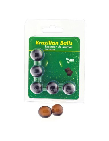 TALOKA - BRAZILIAN BALLS GEL ÍNTIMO CHOCOLATE 5 BOLAS