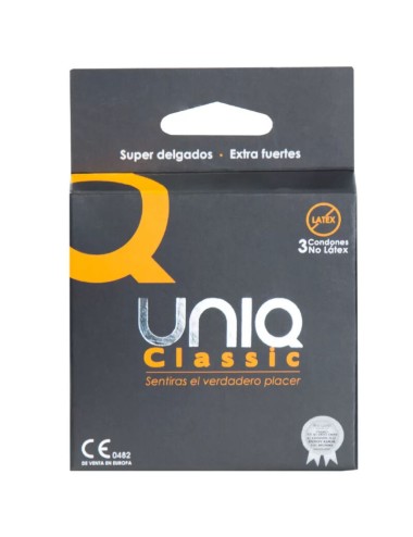 UNIQ CLASSIC PRESERVATIVOS SIN LATEX 3 UNIDADES