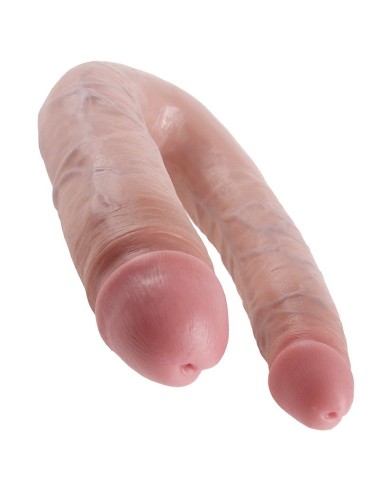 KING COCK DILDO DOBLE PENETRACIÓN 17.8 CM NATURAL