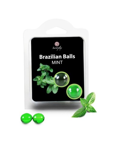 SECRETPLAY BRAZILIAN BALLS  MENTA SET  2 BOLAS