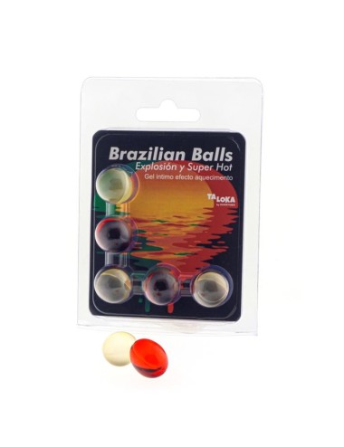 TALOKA - BRAZILIAN BALLS GEL EXCITANTE EFECTO SUPER CALIENTE 5 BOLAS