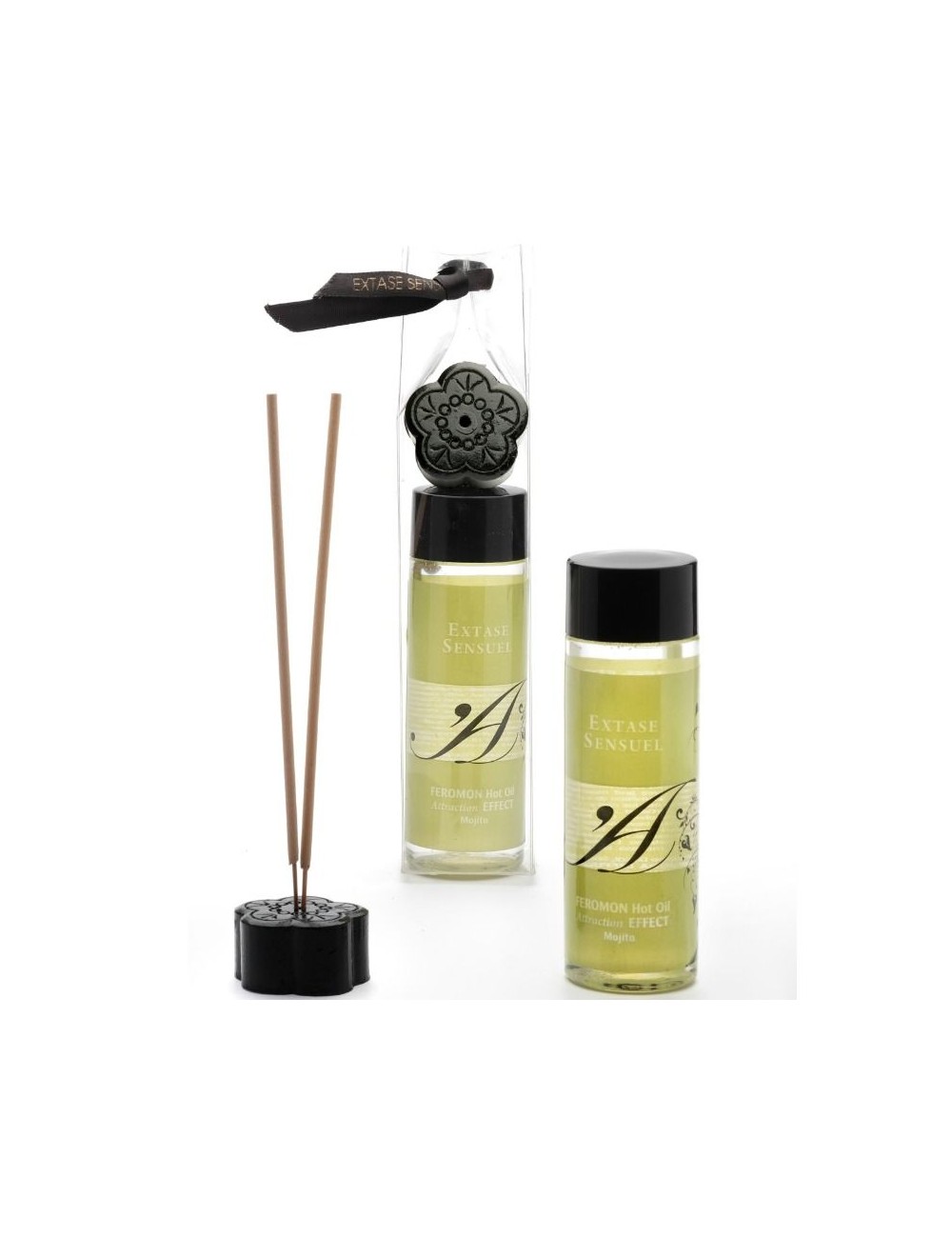 EXTASE SENSUEL ACEITE DE MASAJE EFECTO CALOR CON FEROMONAS MOJITO 100ML