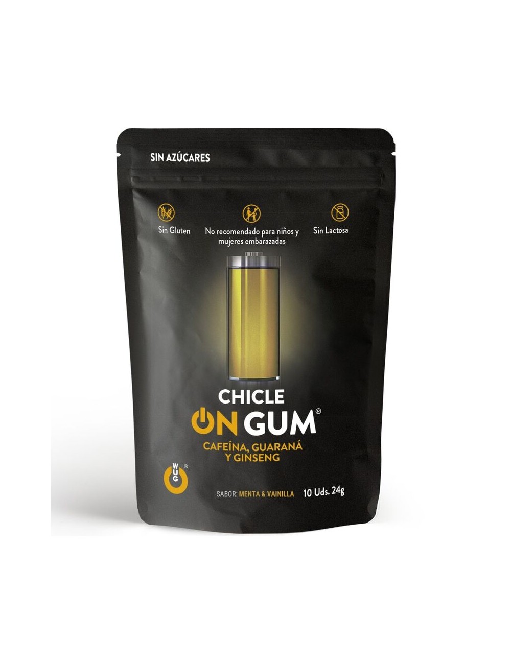 WUG GUM ON CHICLE CAFEÍNA WUG GUM ON CHICLE CAFEÍNA