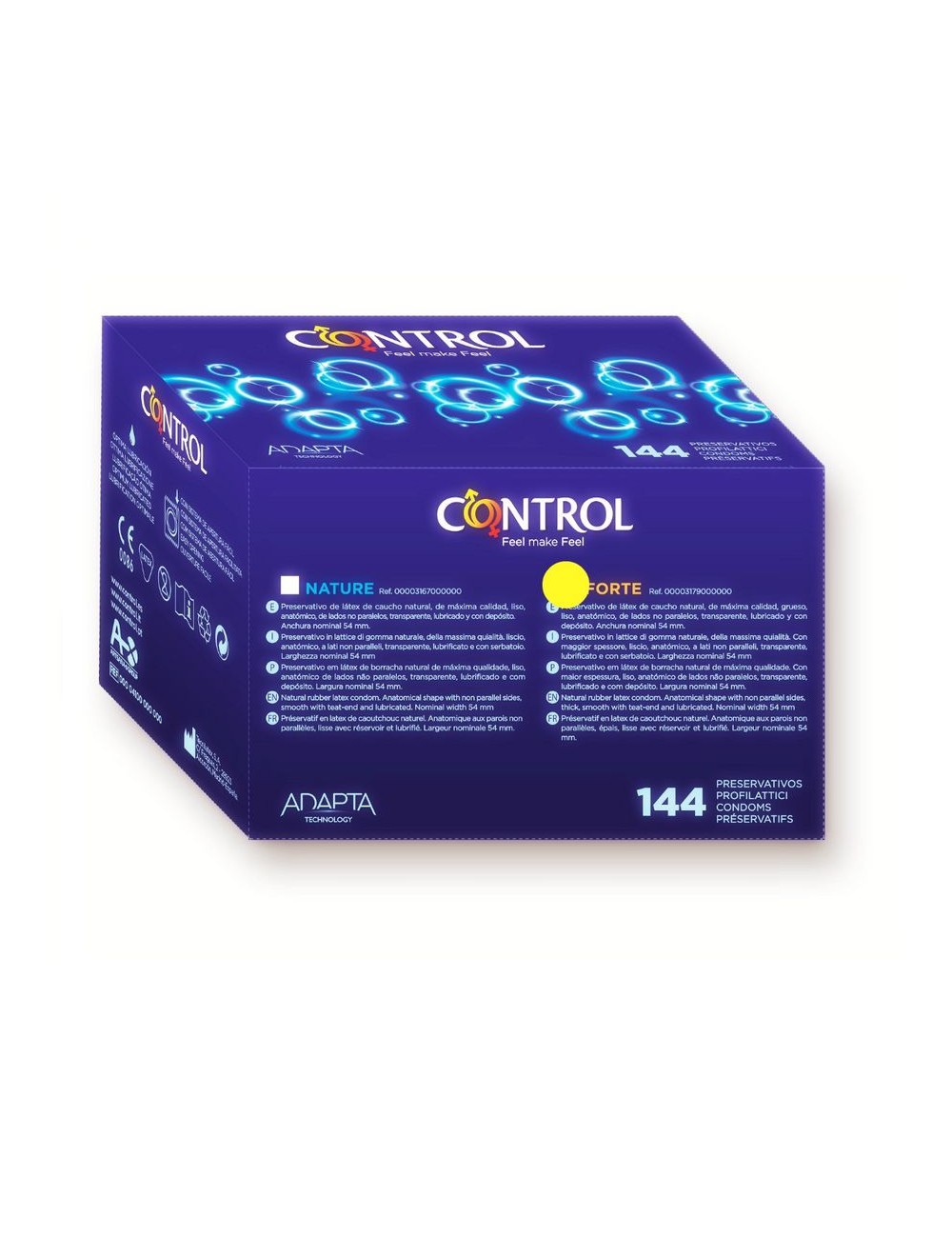 CONTROL ADAPTA FORTE CAJA PRESERVATIVOS 144 UNIDADES CONTROL ADAPTA FORTE CAJA PRESERVATIVOS 144 UNIDADES