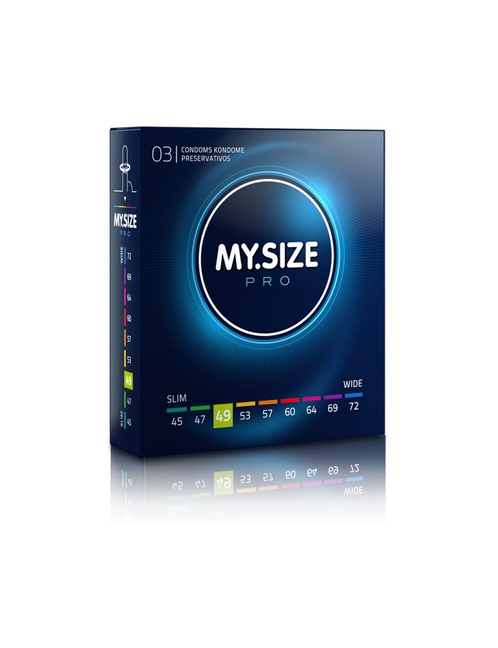 MY SIZE PRO PRESERVATIVOS 49 MM 3 UNIDADES
