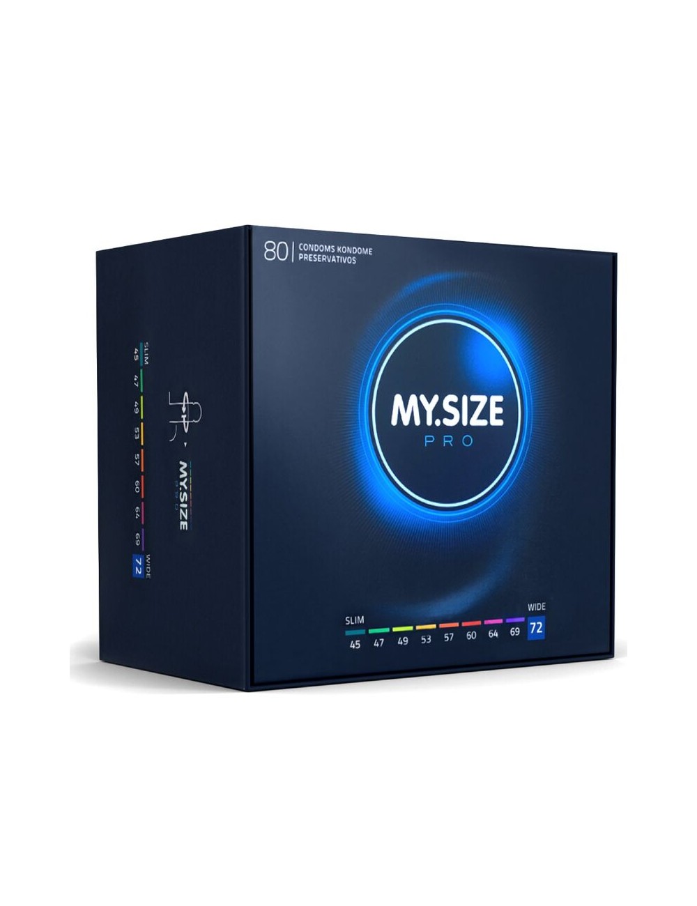 MY SIZE PRO PRESERVATIVOS 72 MM 80 UNIDADES