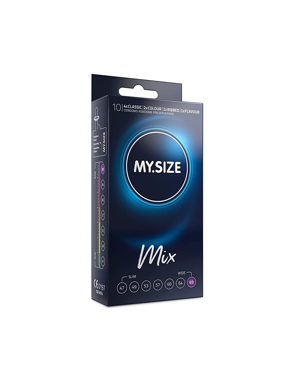 MY SIZE MIX PRESERVATIVOS 69 MM 10 UNIDADES