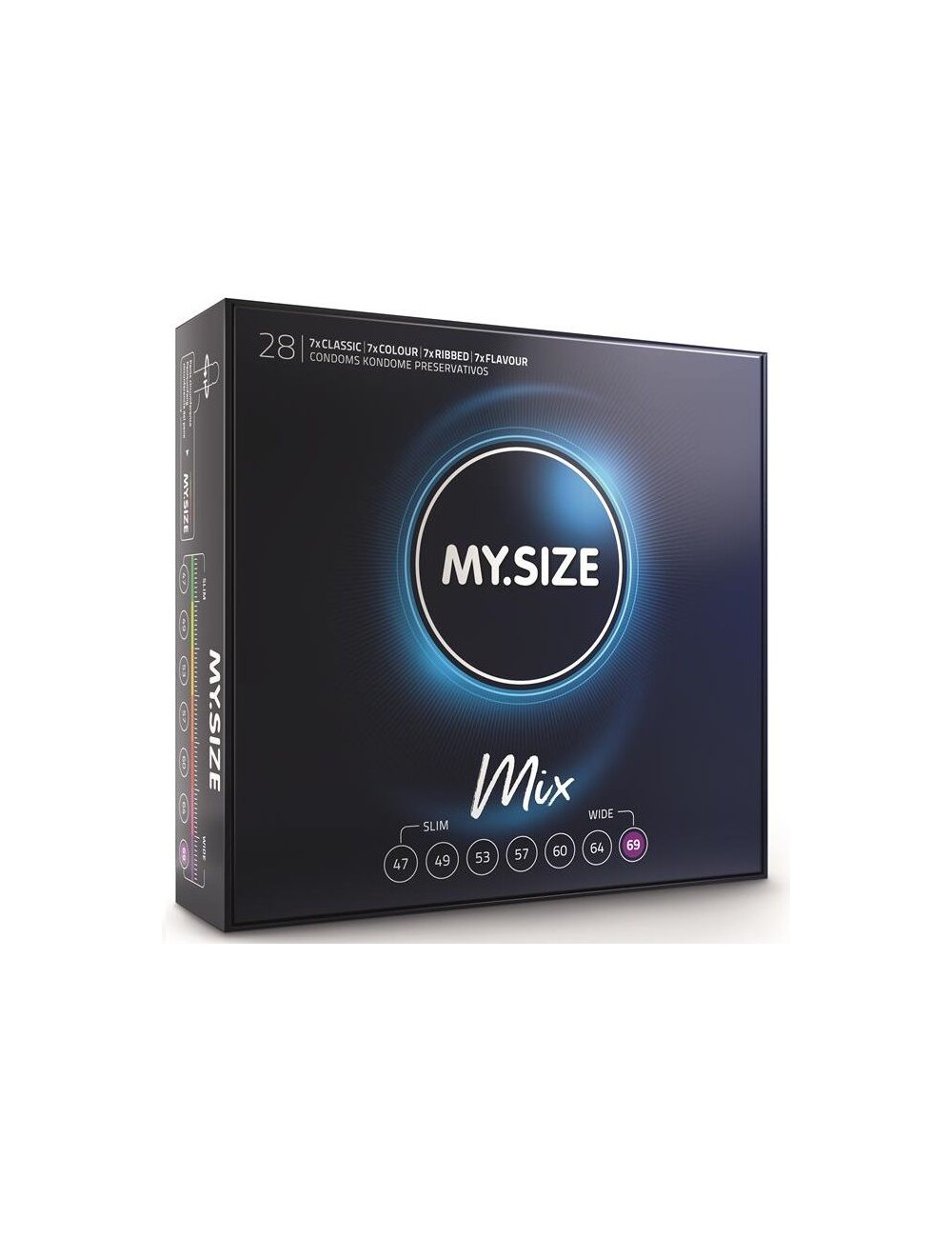 MY SIZE MIX PRESERVATIVOS 69 MM 28 UNIDADES