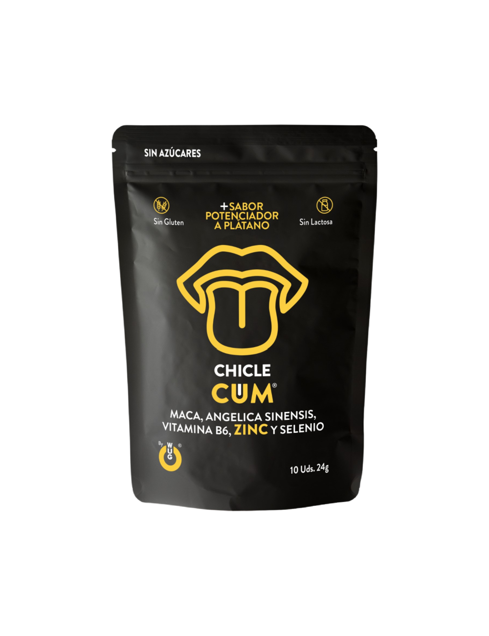 WUG GUM CUM CHICLE AUMENTADOR DE EYACULACION & SABOR A PLATANO DEL SEMEN 10 UNIDADES WUG GUM CUM CHICLE AUMENTADOR DE EYACULACION & SABOR A PLATANO DEL SEMEN 10 UNIDADES