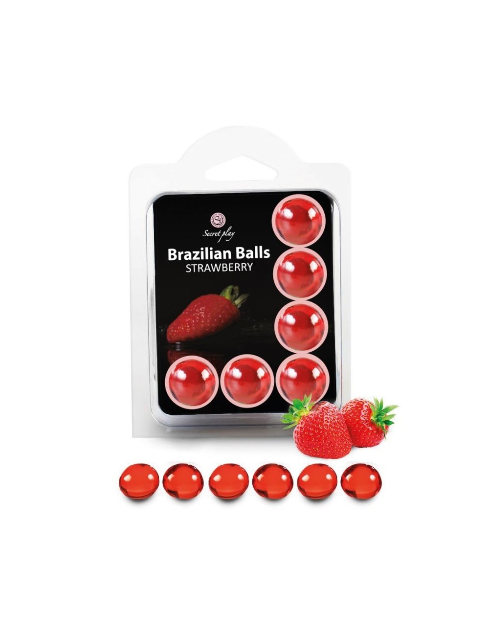 SECRETPLAY SET 6 BRAZILIAN BALLS FRESA SECRETPLAY SET 6 BRAZILIAN BALLS FRESA