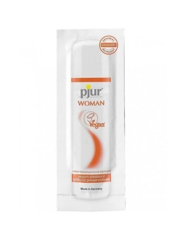 PJUR WOMAN VEGAN LUBRICANTE BASE AGUA 2 ML