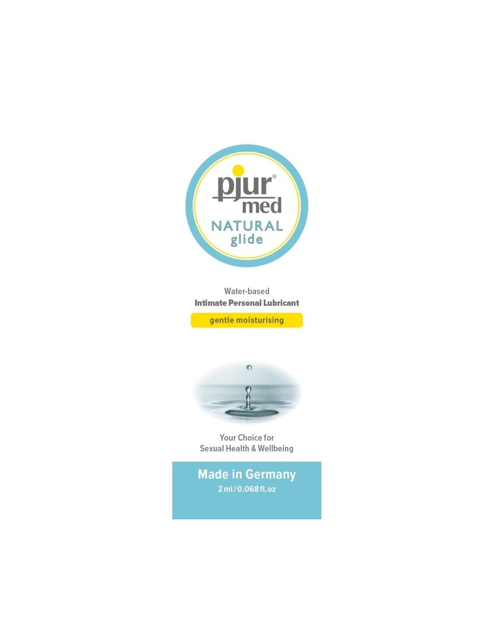 PJUR MED NATURAL LUBRICANTE BASE AGUA 2 ML PJUR MED NATURAL LUBRICANTE BASE AGUA 2 ML