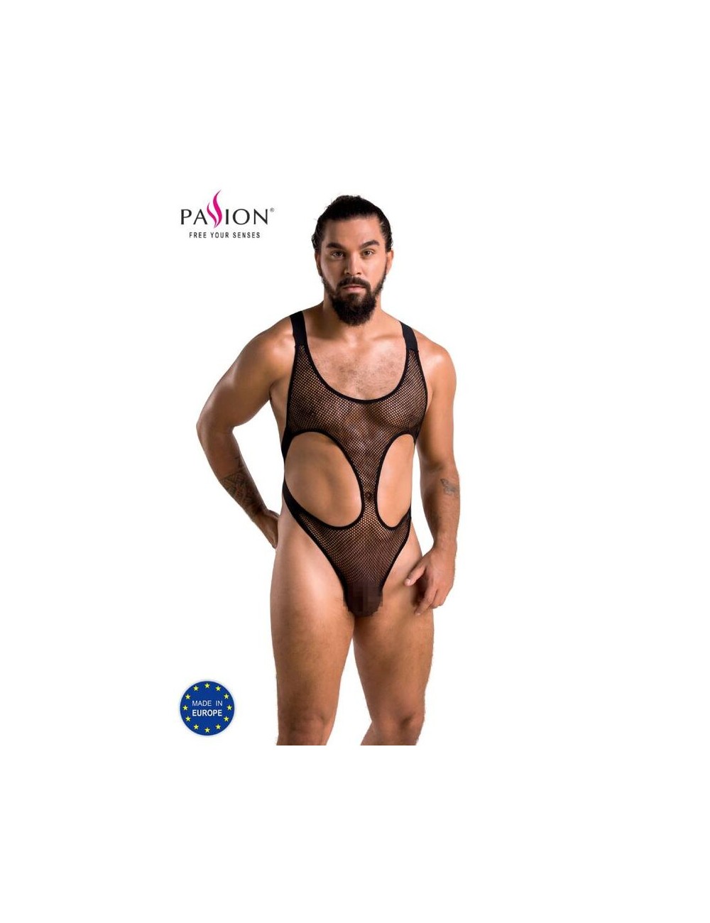 PASSION 040 BODY LEON NEGRO L/XL