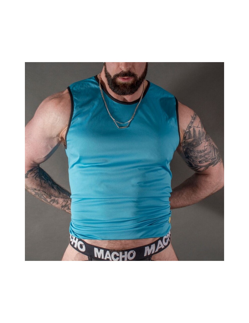 MACHO CAMISETA AZUL S/M
