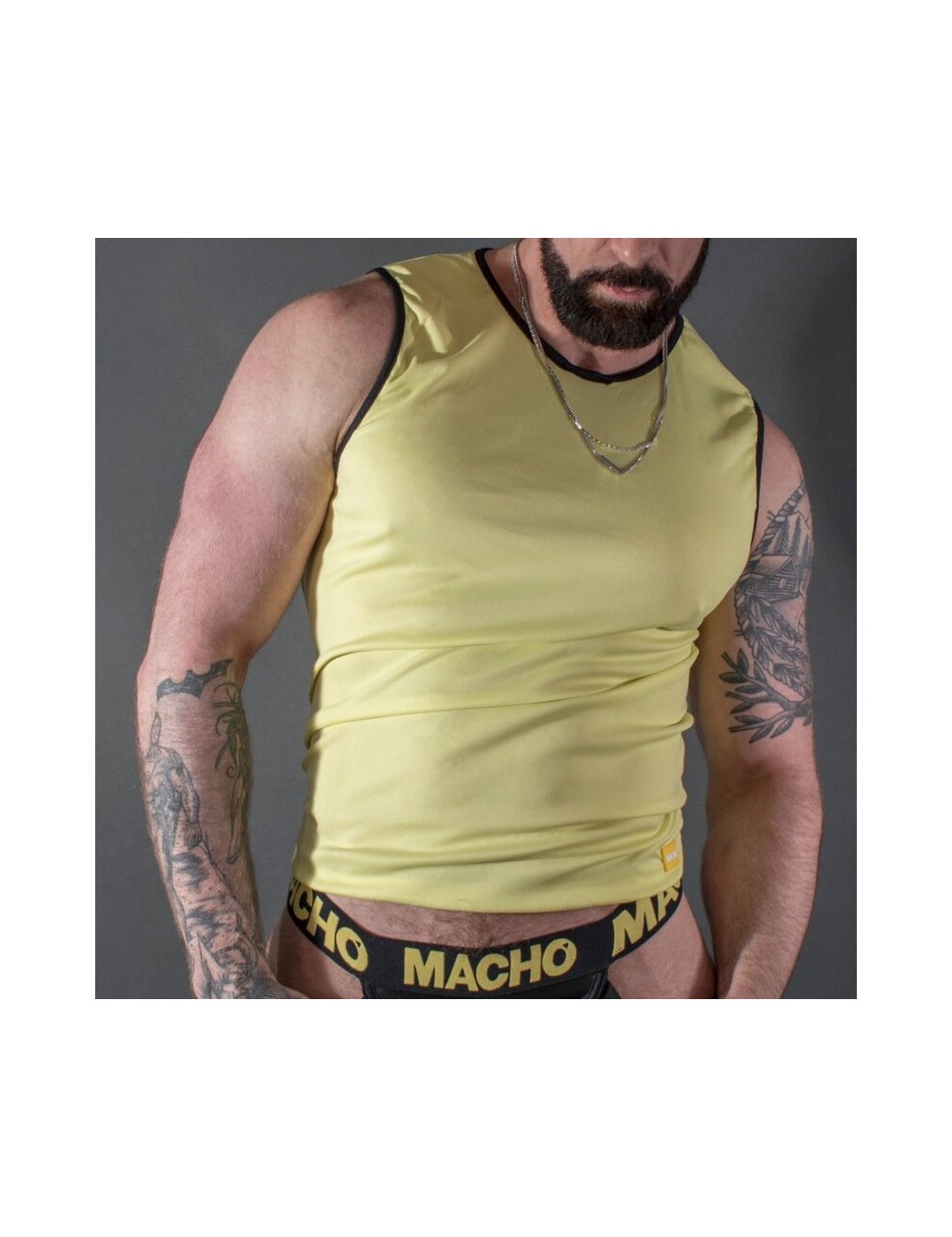 MACHO CAMISETA AMARILLO S/M MACHO CAMISETA AMARILLO S/M
