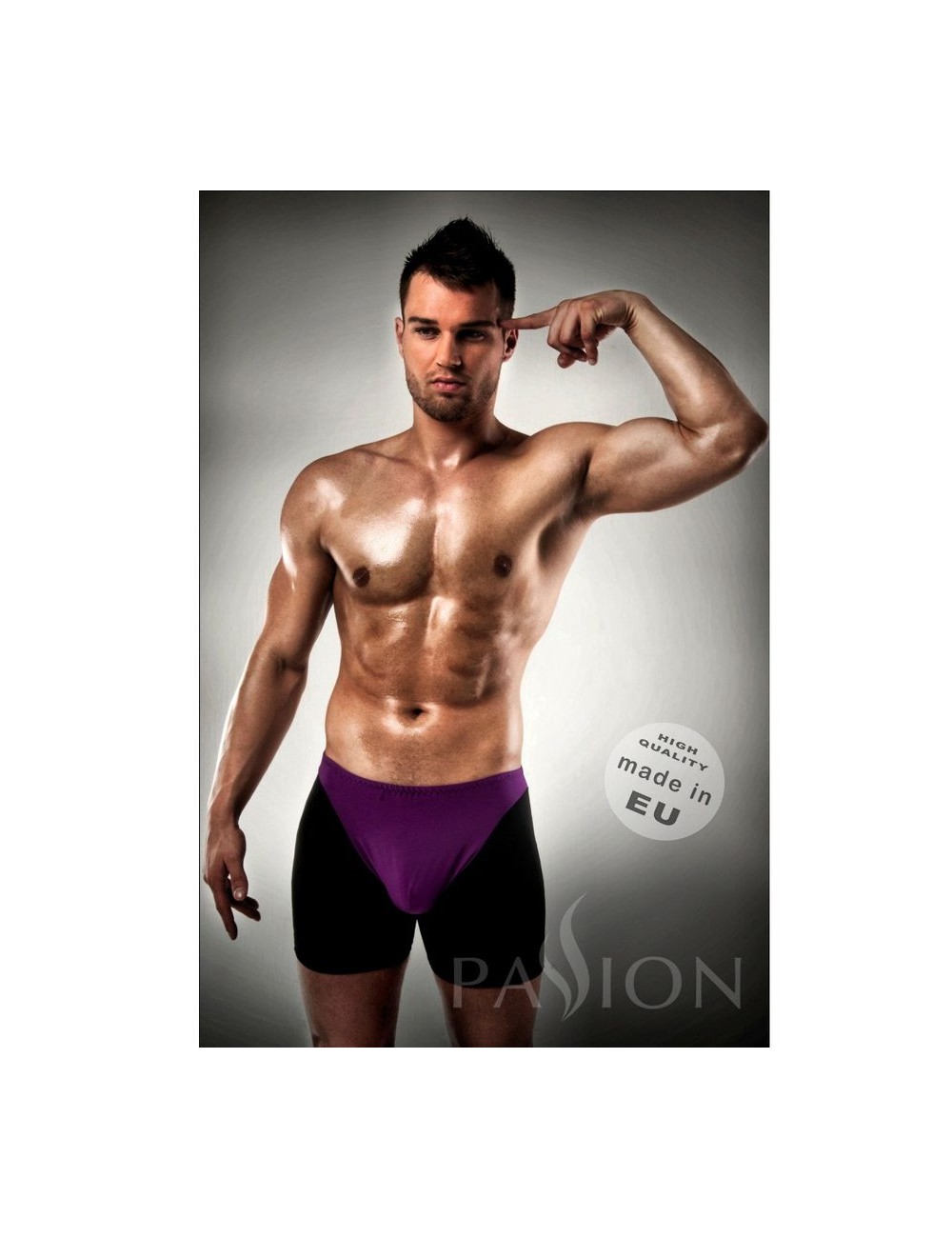 BOXER 009 LILA/ NEGRO EROTIC PASSION LINGERIE S/M BOXER 009 LILA/ NEGRO EROTIC PASSION LINGERIE S/M