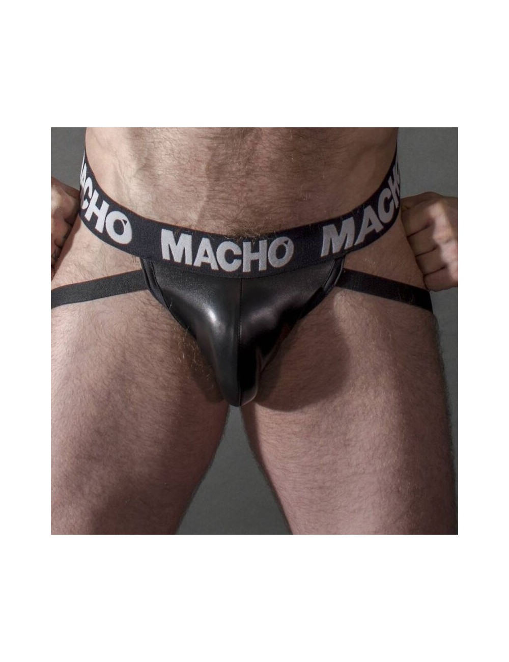 MACHO - MX25NC JOCK CUERO NEGRO XL MACHO - MX25NC JOCK CUERO NEGRO XL