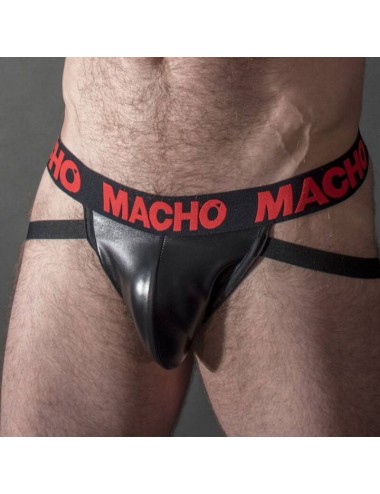 MACHO - MX25RC JOCK CUERO ROJO L