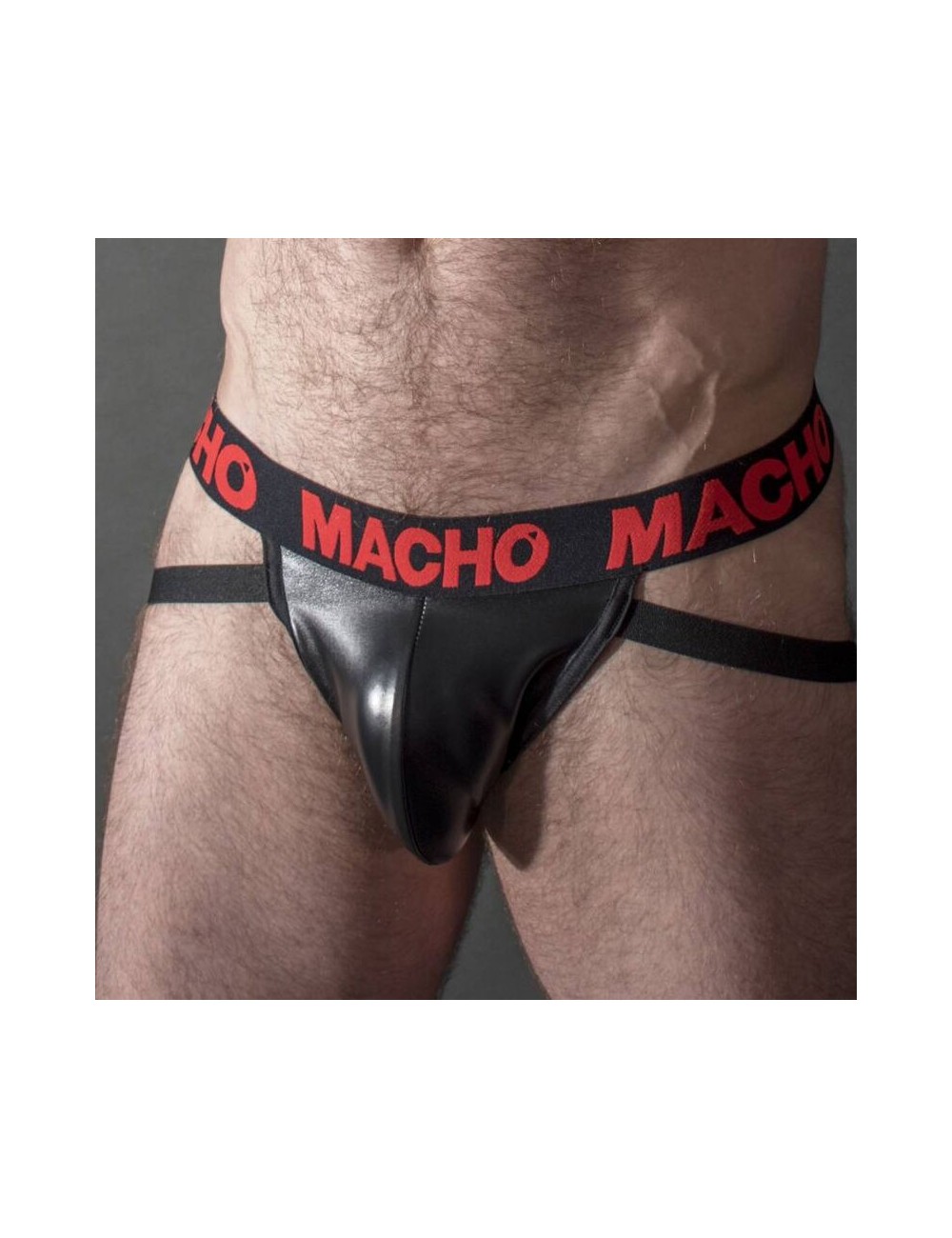 MACHO - MX25RC JOCK CUERO ROJO L MACHO - MX25RC JOCK CUERO ROJO L