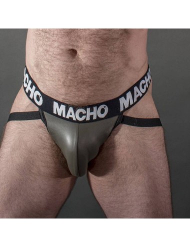 MACHO - MX27GR JOCK CUERO GRIS BEIGE S