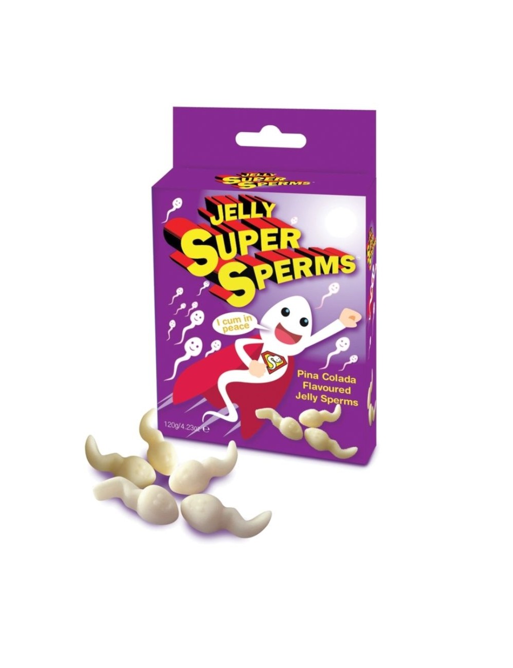 SPENCER & FLEETWOOD JELLY SUPER SPERM GOMINOLAS FORMA ESPERMA 120 GR