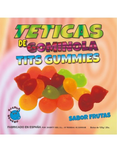 DIABLO GOLOSO - TETICAS DE GOMINOLA SURTIDAS BRILLO /es/pt/en/fr/it/