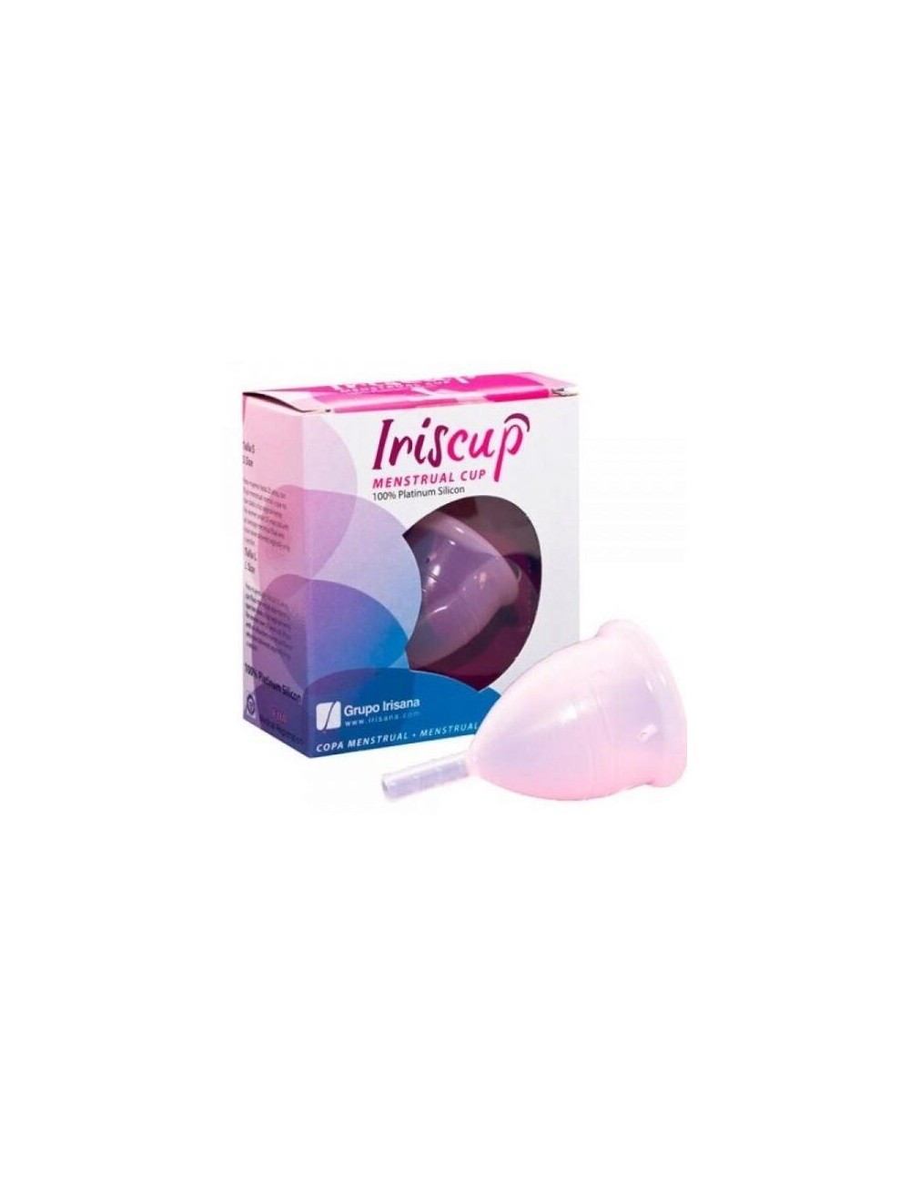 IRISCUP COPA MESTRUAL ROSA GRANDE + BOLSA ESTERILIZADORA GRATIS