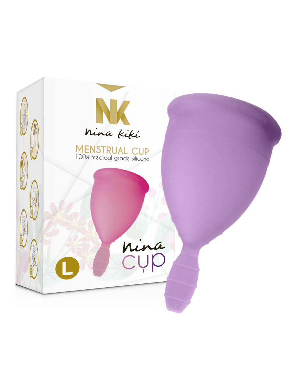 NINA CUP COPA MENSTRUAL TALLA L LILA