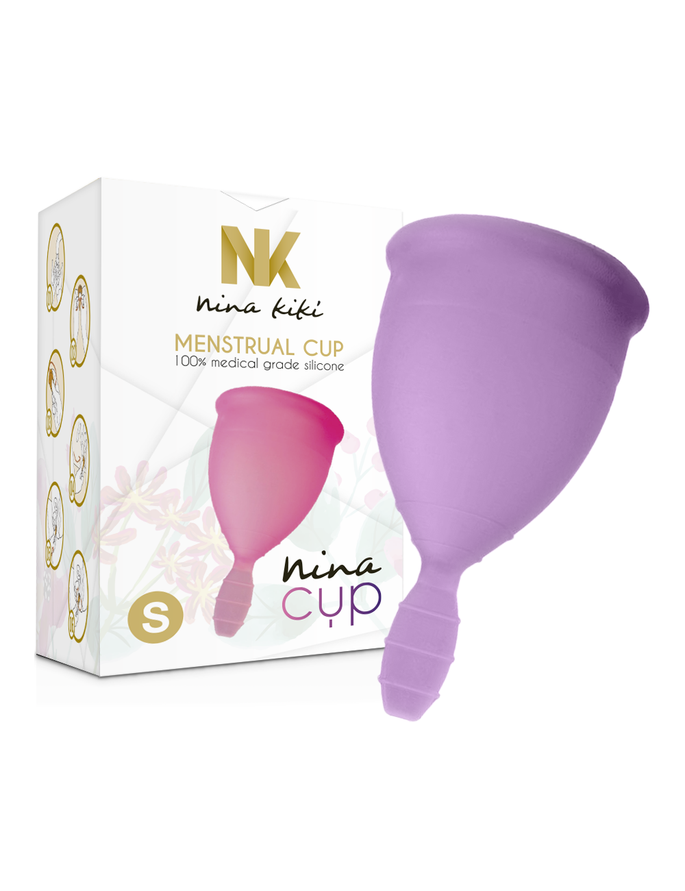 NINA CUP COPA MENSTRUAL TALLA S LILA