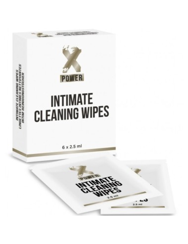 XPOWER INTIMATE CLEANING WIPES TOALLITAS LIMPIEZA INTIMA 6 UNIDADES