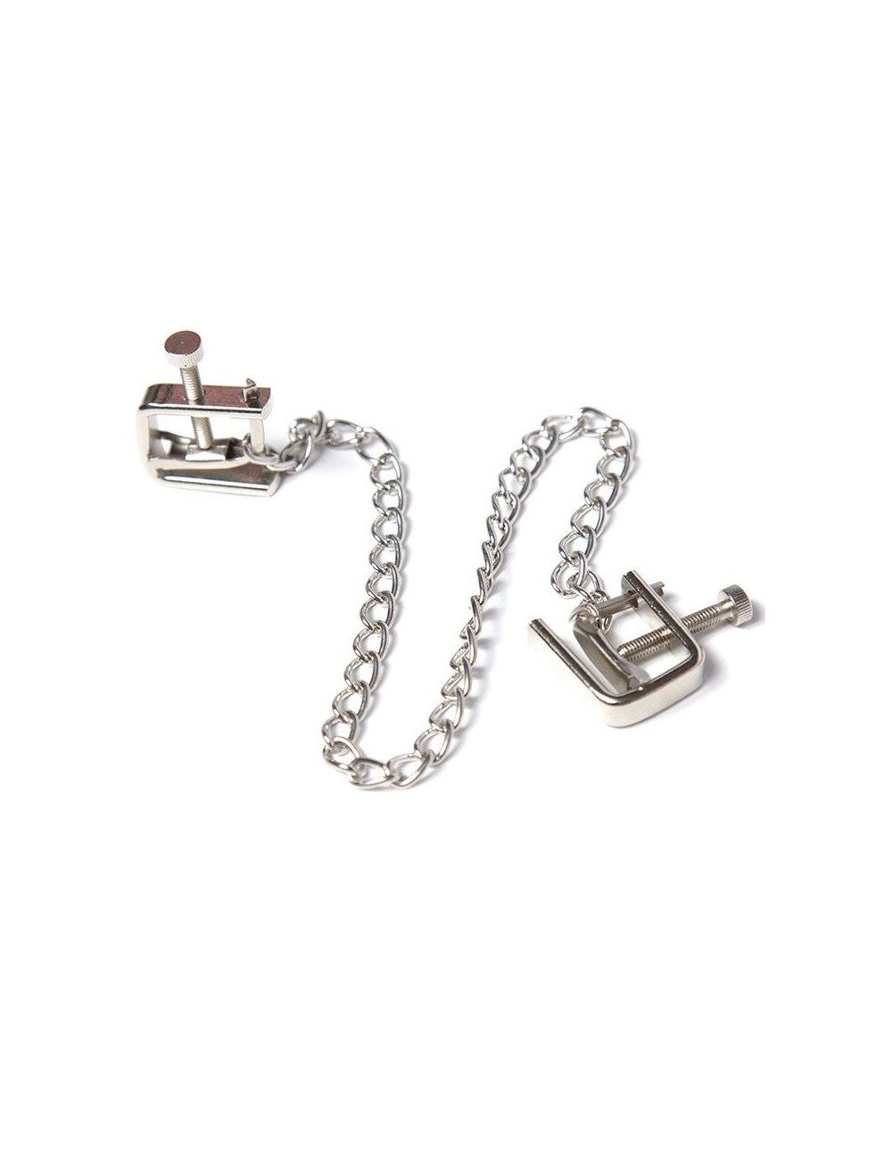OHMAMA FETISH PINZAS METALICAS TORNILLO CON CADENA