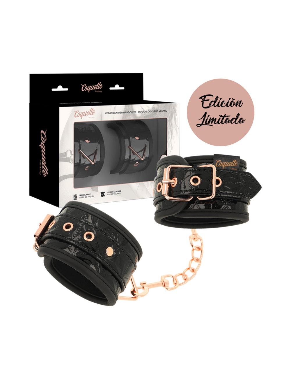 COQUETTE - BLACK EDITION ESPOSAS PARA MANOS CON FORRO DE NEOPRENO