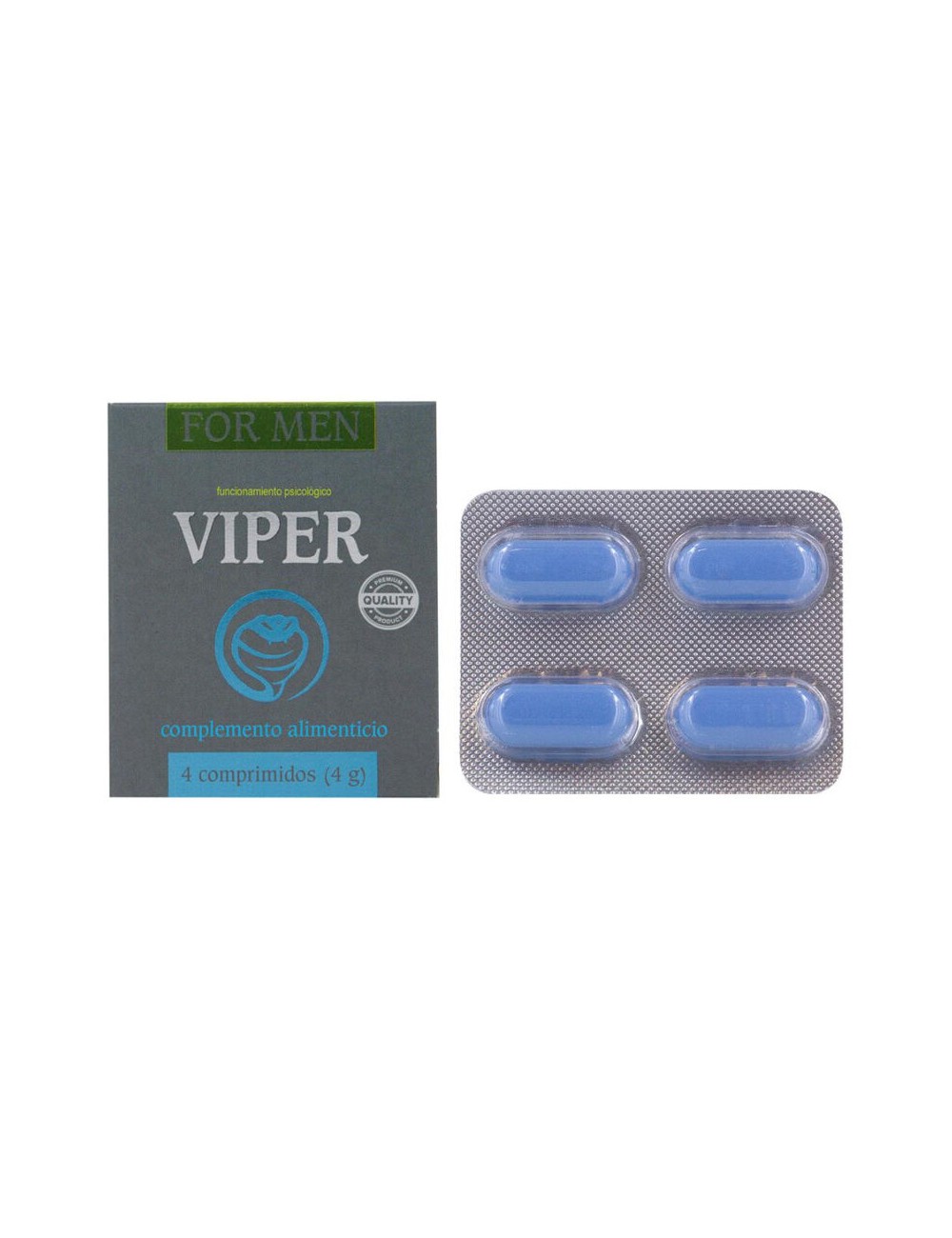 VIPER POTENCIADOR MASCULINO 4 CAPSULAS