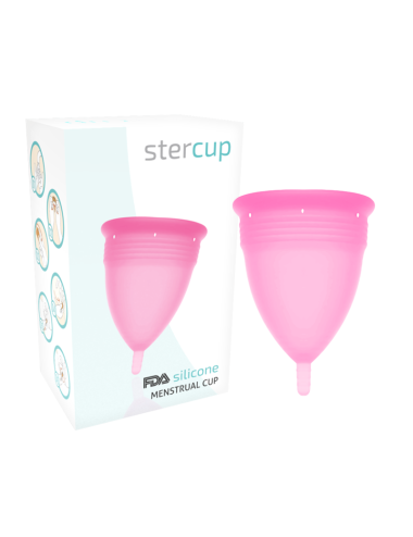 STERCUP COPA MENSTRUAL FDA SILICONE  TALLA L ROSA