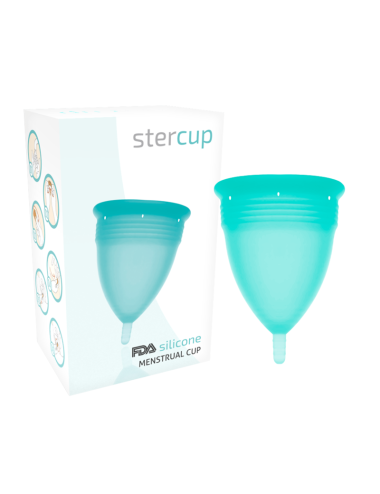 STERCUP COPA MENSTRUAL FDA SILICONE  TALLA L AQUAMARINE