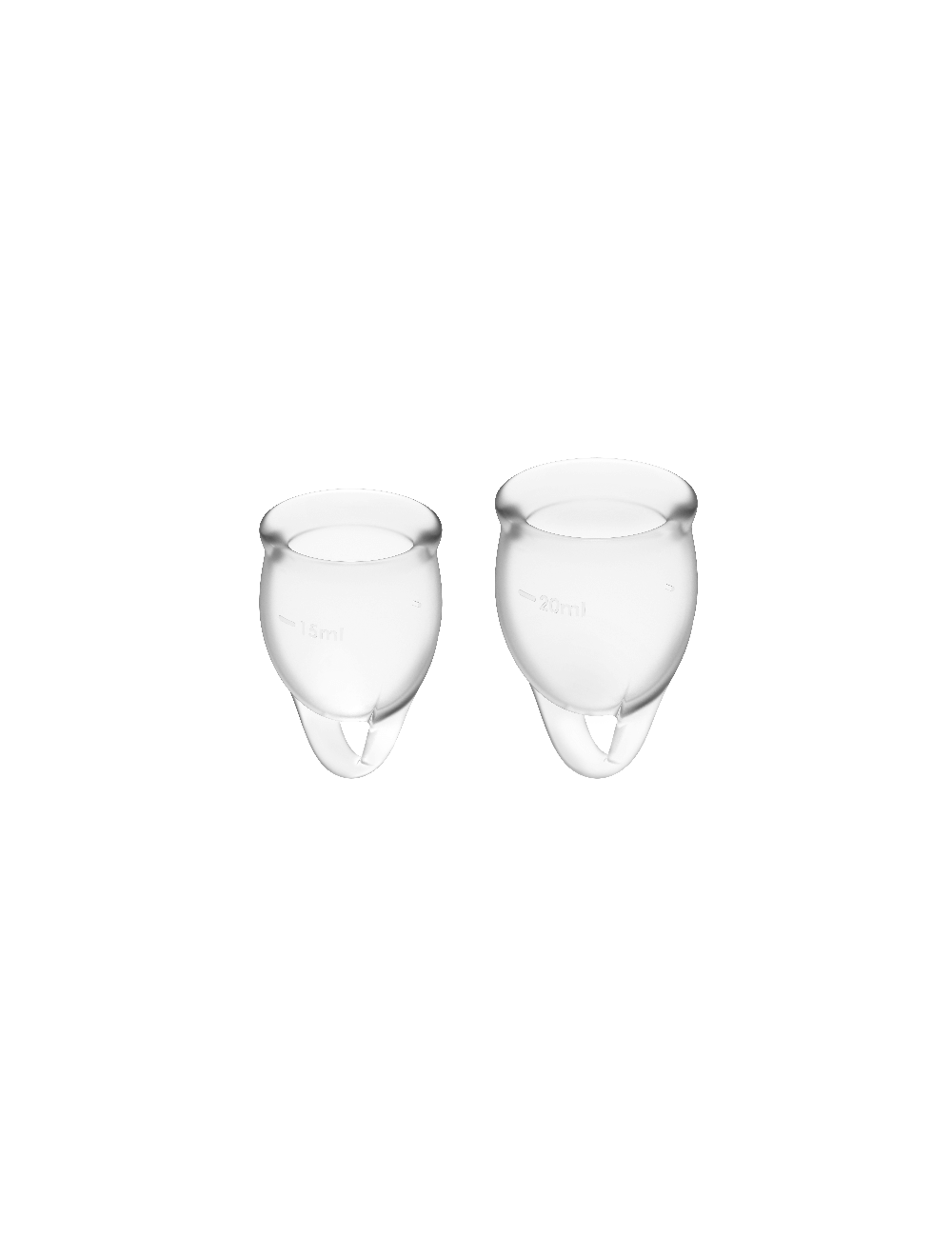 SATISFYER FEEL CONFIDENT KIT COPA MENSTRUAL TRANSPARENTE 15+20ML SATISFYER FEEL CONFIDENT KIT COPA MENSTRUAL TRANSPARENTE 15+20ML