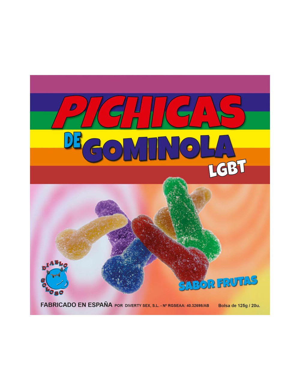 PRIDE - PICHITAS DE GOMINOLA FRUTAS CON AZUCAR LGBT