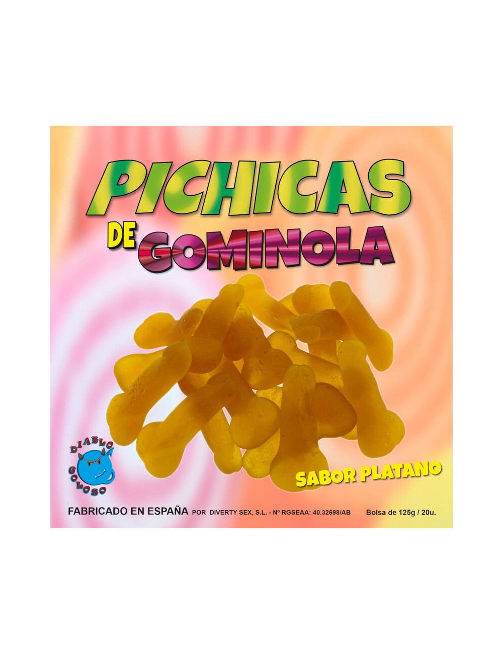 DIABLO PICANTE - PICHITAS DE GOMINOLA PLATANO