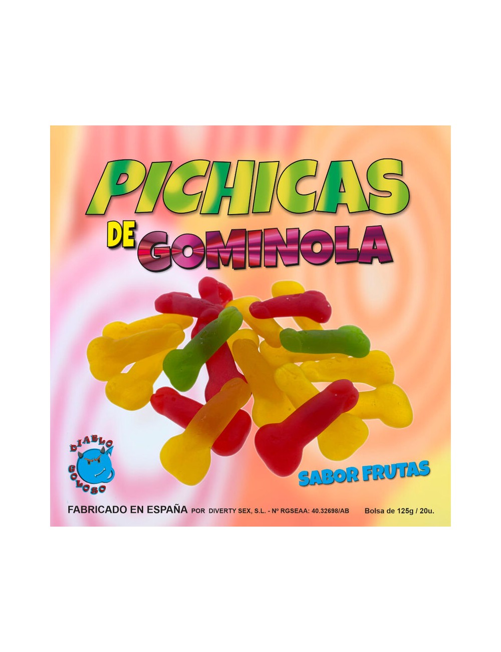 DIABLO PICANTE - PICHITAS DE GOMINOLA FRUTAS