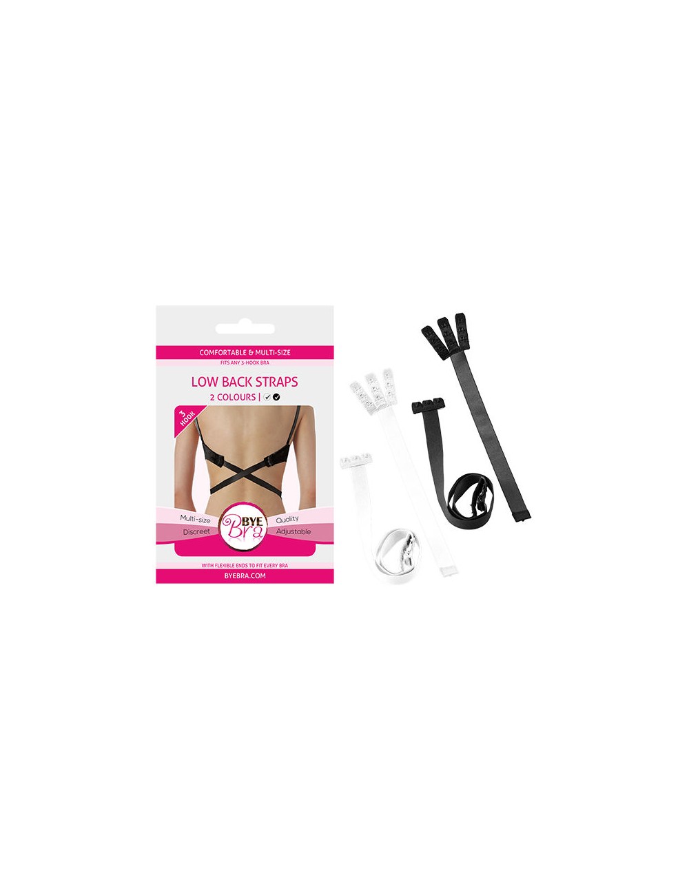 BYEBRA ADAPTADOR SUJETADOR ESPALDA ABIERTA NEGRO Y BLANCO 3UD BYEBRA ADAPTADOR SUJETADOR ESPALDA ABIERTA NEGRO Y BLANCO 3UD
